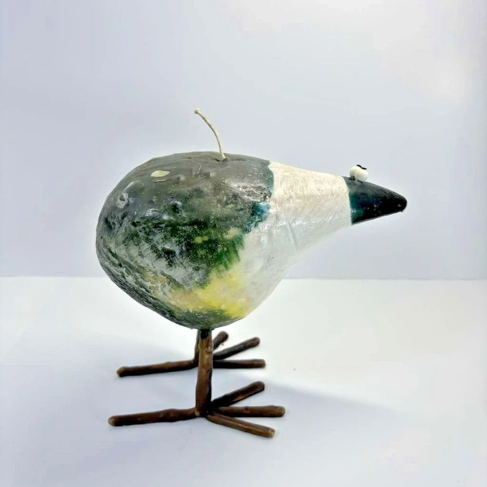 Candle Creations Funky Bird Candle 1970's Retro Whimsical Decor Unused RARE VTG